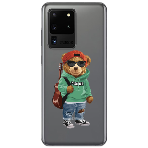 Samsung S20 Ultra Summer Tedy Transparent Silicone TPU Θήκη