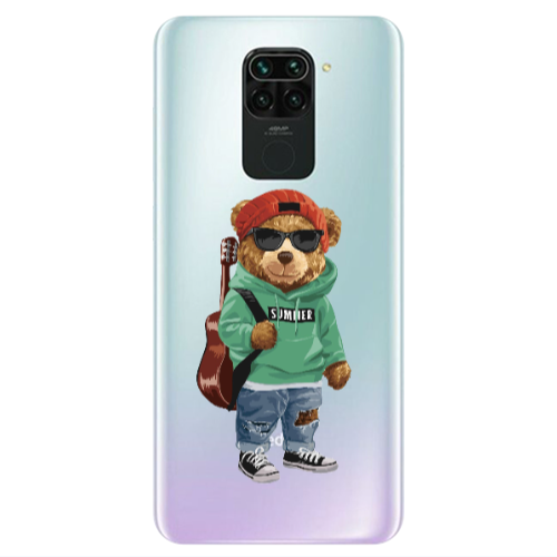 Xiaomi Redmi Note 9 Summer Tedy Transparent Silicone TPU Θήκη