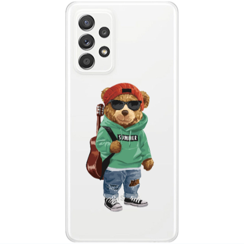 Samsung A53 Summer Tedy Transparent Silicone TPU Θήκη