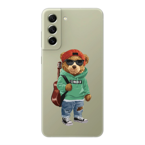 Samsung S22 Summer Tedy Transparent Silicone TPU Θήκη