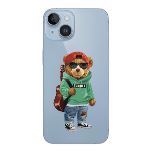 Apple iPhone 14 Plus Summer Tedy Transparent Silicone TPU Θήκη