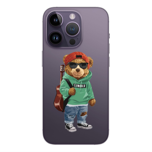 Apple iPhone 14 Pro  Summer Tedy Transparent Silicone TPU Θήκη