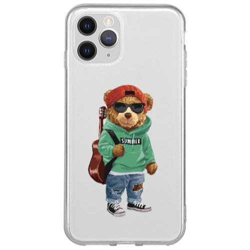 Apple iPhone 11 Pro Max Summer Tedy Transparent Silicone TPU Θήκη