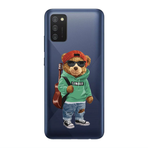 Samsung A03S Summer Tedy Transparent Silicone TPU Θήκη