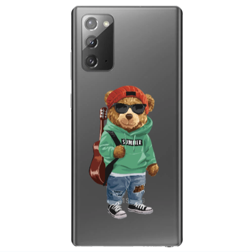 Samsung Note 20 Summer Tedy Transparent Silicone TPU Θήκη