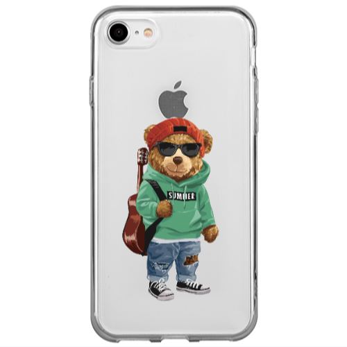 Apple iPhone SE 2020 Summer Tedy Transparent Silicone TPU Θήκη