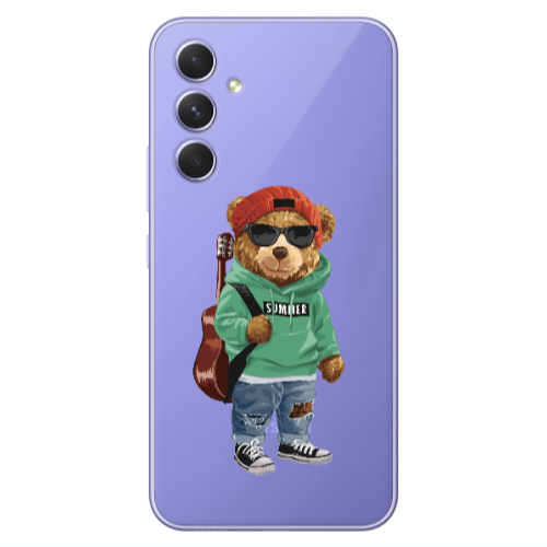 Samsung A54 Summer Tedy Transparent Silicone TPU Θήκη