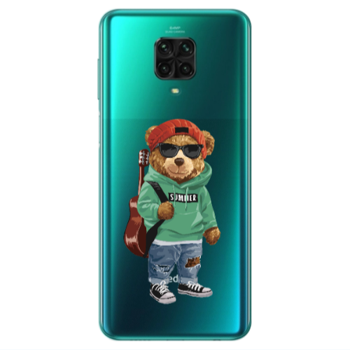Xiaomi Redmi Note 9S Summer Tedy Transparent Silicone TPU Θήκη