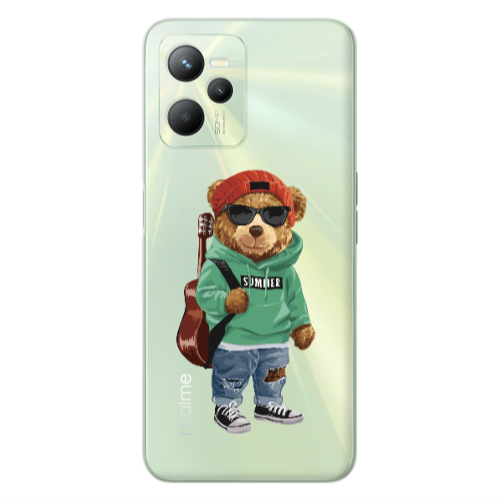 Realme C35 Summer Tedy Transparent Silicone TPU Θήκη