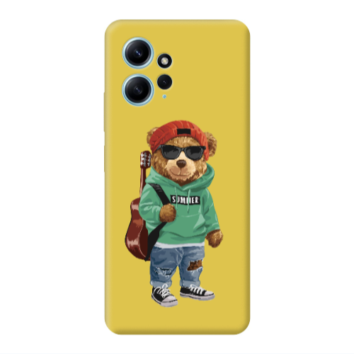 Xiaomi Redmi Note 12 4G Summer Tedy Yellow Colored Silicone TPU Θήκη