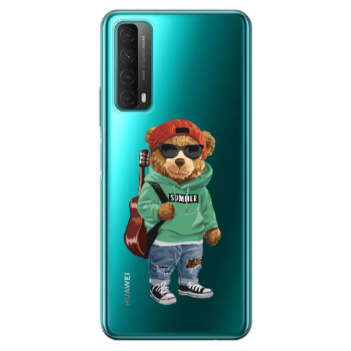 Huawei P Smart 2021 Summer Tedy Transparent Silicone TPU Θήκη