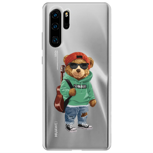 Huawei P30 Pro Summer Tedy Transparent Silicone TPU Θήκη