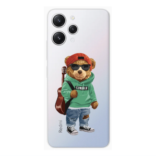 Xiaomi Redmi 12 Summer Tedy Transparent Silicone TPU Θήκη