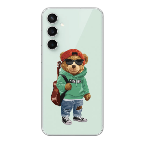 Samsung S23FE Summer Tedy Transparent Silicone TPU Θήκη