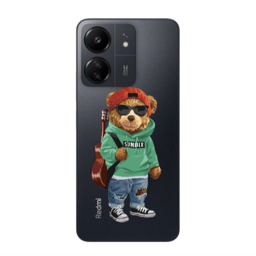 Xiaomi Redmi 13C Summer Tedy Transparent Silicone TPU Θήκη