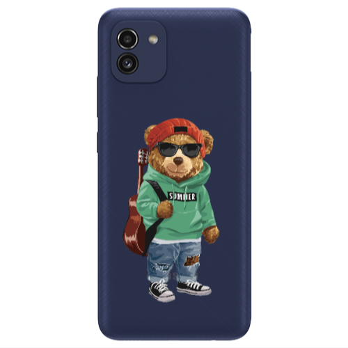 Samsung A03 Summer Tedy Transparent Silicone TPU Θήκη