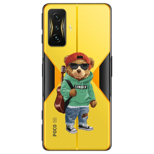 Xiaomi Poco F4 Gt Summer Tedy Transparent Silicone TPU Θήκη