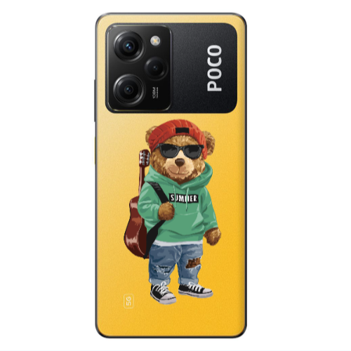 Xiaomi Poco X5 Pro Summer Tedy Transparent Silicone TPU Θήκη