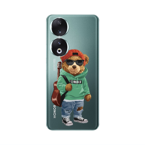Honor 90 5G Summer Tedy Transparent Silicone TPU Θήκη