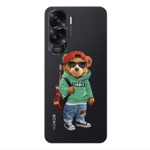 Honor 90 Lite 5G Summer Tedy Transparent Silicone TPU Θήκη
