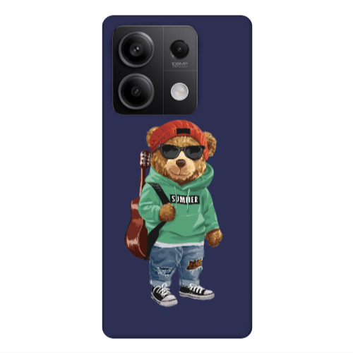 Xiaomi Redmi Note 13Pro 5G Summer Tedy Dark blue Colored Silicone TPU Θήκη