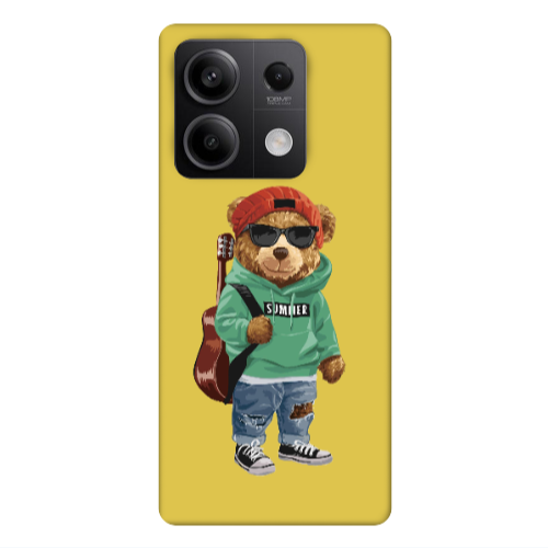 Xiaomi Redmi Note 13Pro 5G Summer Tedy Yellow Colored Silicone TPU Θήκη