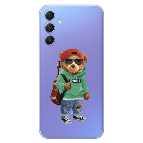Samsung A25 Summer Tedy Transparent Silicone TPU Θήκη