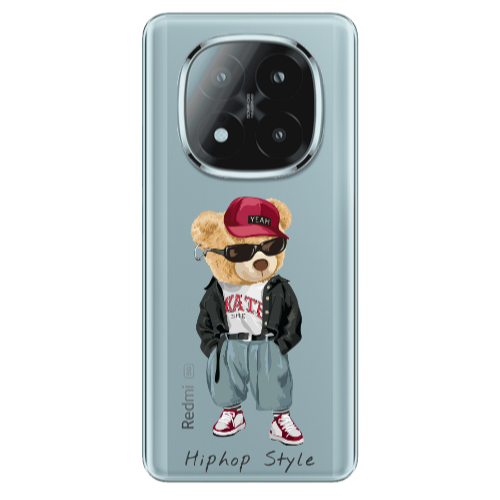 Xiaomi Redmi Note 14 Pro + 5g Hip hop style Transparent Silicone TPU Θήκη