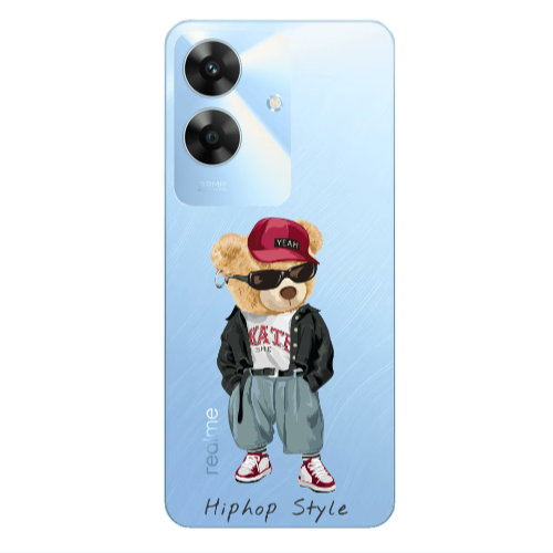 Realme Note 60 Hip hop style Transparent Silicone TPU Θήκη