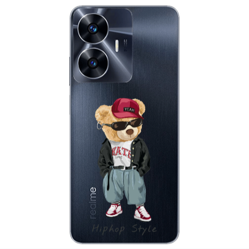 Realme Note 50 Hip hop style Transparent Silicone TPU Θήκη