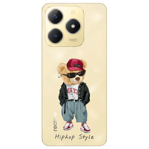 Realme C61 Hip hop style Transparent Silicone TPU Θήκη
