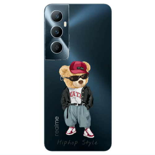 Realme C65 Hip hop style Transparent Silicone TPU Θήκη
