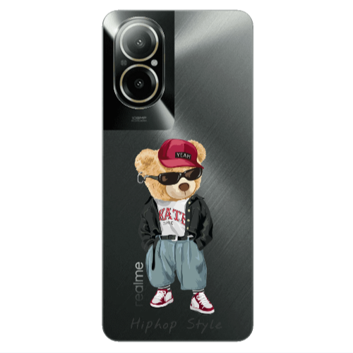 Realme C67 Hip hop style Transparent Silicone TPU Θήκη