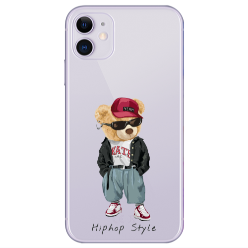 Apple iPhone 11  Hip hop style Transparent Silicone TPU Θήκη
