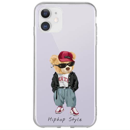 Apple iPhone 12 Hip hop style Transparent Silicone TPU Θήκη