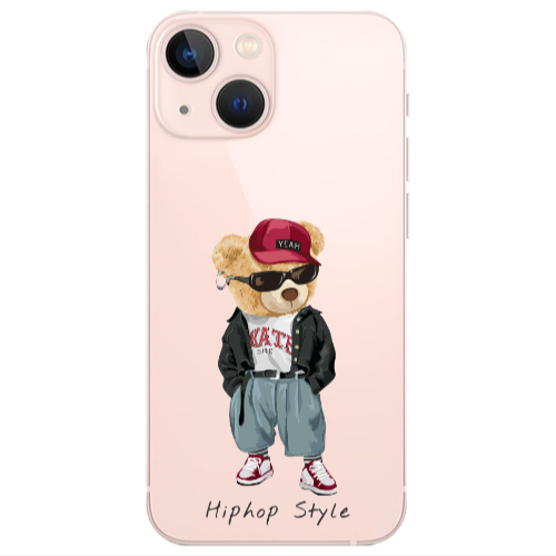 Apple iPhone 13 Hip hop style Transparent Silicone TPU Θήκη