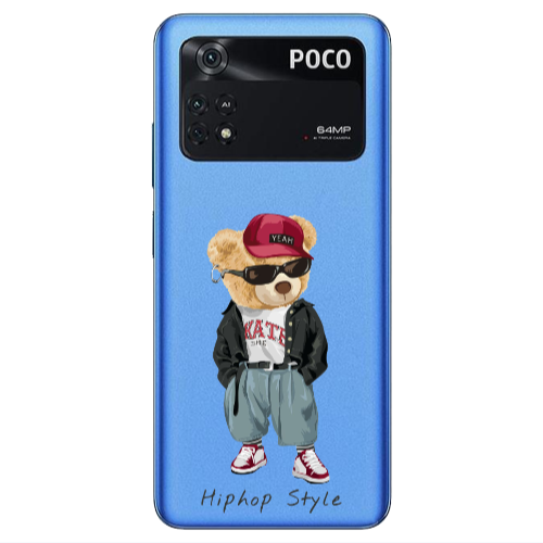 Xiaomi Poco M4 Pro 4G Hip hop style Transparent Silicone TPU Θήκη