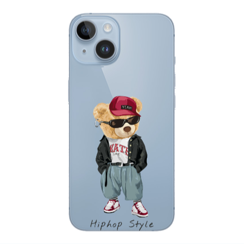 Apple iPhone 14  Hip hop style Transparent Silicone TPU Θήκη