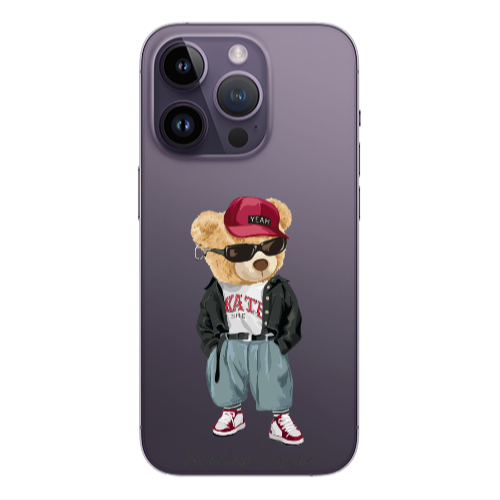 Apple iPhone 14 Pro  Hip hop style Transparent Silicone TPU Θήκη