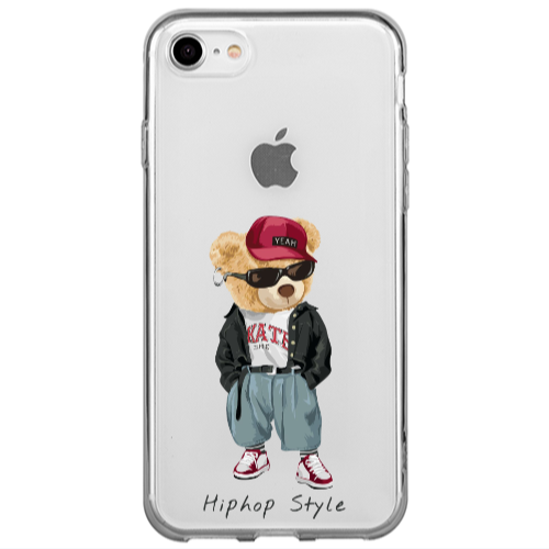 Apple iPhone 7 Hip hop style Transparent Silicone TPU Θήκη