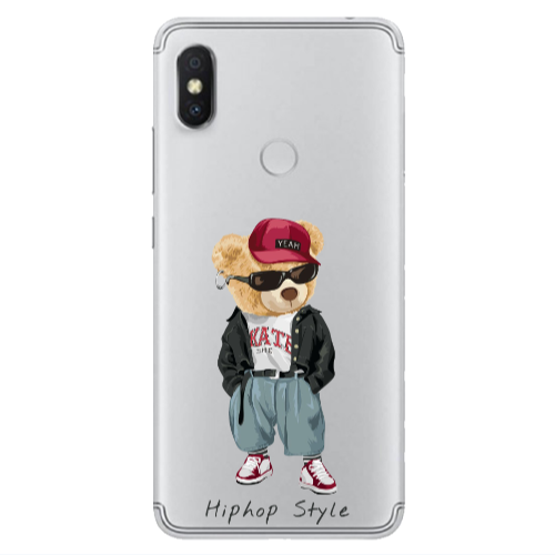 Xiaomi Redmi S2 Hip hop style Transparent Silicone TPU Θήκη