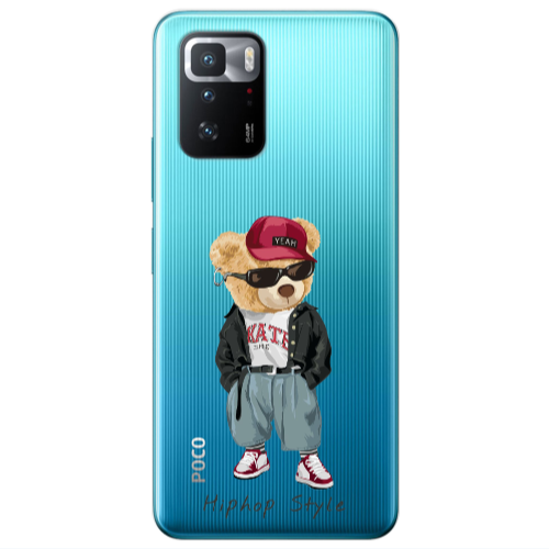 Xiaomi Poco X3 GT Hip hop style Transparent Silicone TPU Θήκη