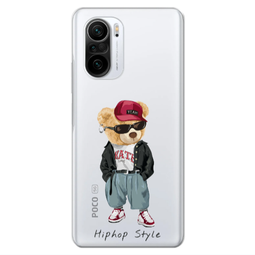 Xiaomi Poco F3 Hip hop style Transparent Silicone TPU Θήκη