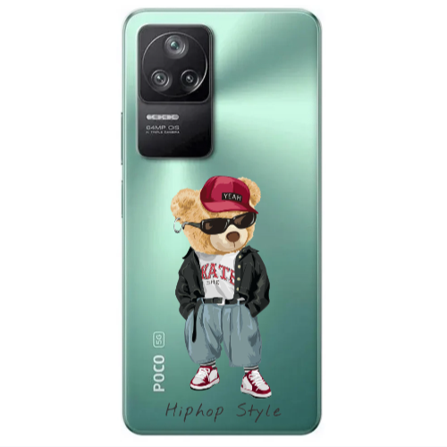 Xiaomi Poco F4 Hip hop style Transparent Silicone TPU Θήκη