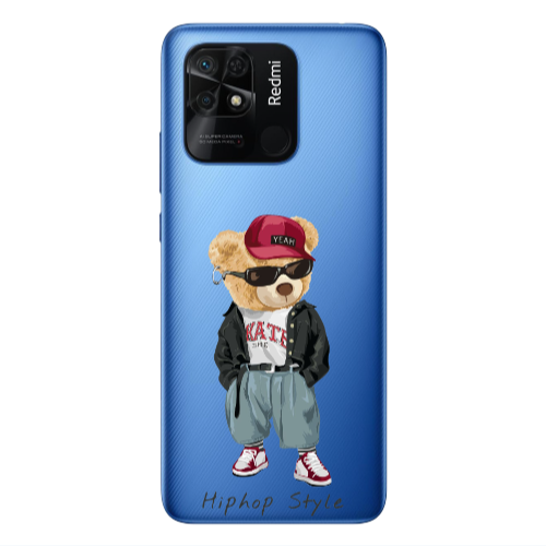 Xiaomi Poco C40 Hip hop style Transparent Silicone TPU Θήκη