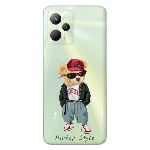 Realme C35 Hip hop style Transparent Silicone TPU Θήκη