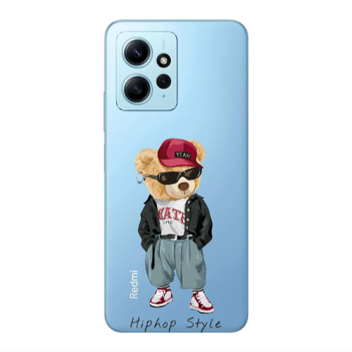 Xiaomi Redmi Note 12 4G Hip hop style Transparent Silicone TPU Θήκη