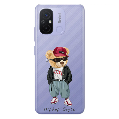 Xiaomi Redmi 12C Hip hop style Transparent Silicone TPU Θήκη