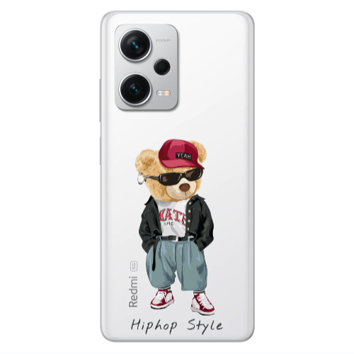 Xiaomi Redmi Note 12 5G Hip hop style Transparent Silicone TPU Θήκη
