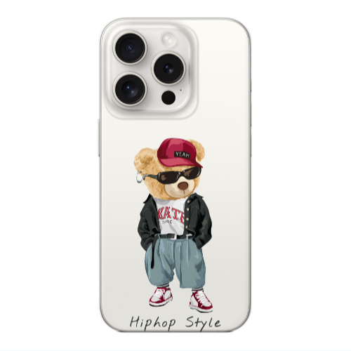 Apple iPhone 15 Pro Hip hop style Transparent Silicone TPU Θήκη